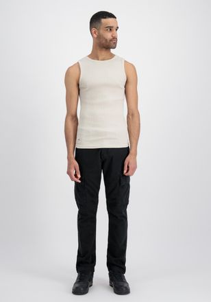 Alpha Industries Muskelshirt ALPHA INDUSTRIES X-Fit Rib Tank, Herren, Gr. 3XL, weiss (vintage wei&szlig;), Obermaterial: 50% Baumwolle, 50% Polyester, Shirts Muskelshirt