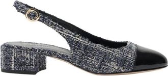 Scarosso Coco Slingback Pumps - Dames - Pumps - Blauw - 41 EU - Leer - Schoenen