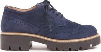 Celtic & Co. Chunky Brogue Shoe in Navy at Nordstrom, Size 10