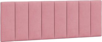 vidaXL Cabecero De Cama Acolchado Hanko Terciopelo Rosa 120 Cm Vidaxl
