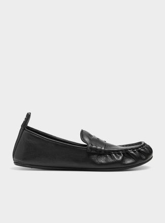 Acne Studios Womens Supple leather loafers