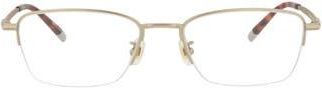 Montblanc 54mm Square Optical Glasses in Gold Transparent at Nordstrom Rack