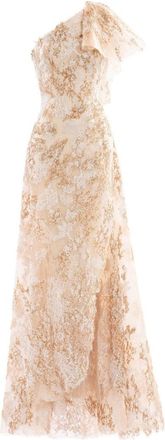 Saiid Kobeisy Embroidered One-Shoulder Dress