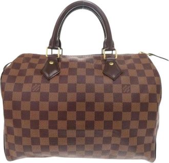 Louis Vuitton Pre-owned Vintage Canvas Handtas - Dames - Vintage Handtas - Bruin - ONE Size - Vintage