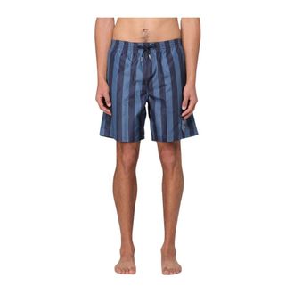 Fendi Badmode, Heren, Blauw, M, Gestreept Zwemshorts