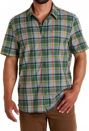 Mollusk Airscape Classic Shirt In Cilantro Pattern