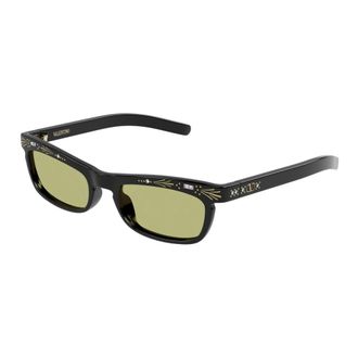 Valentino Rectangular Acetate Sunglasses - unisex - Valentino - Sunglasses - Black - 52 MM - Accessories