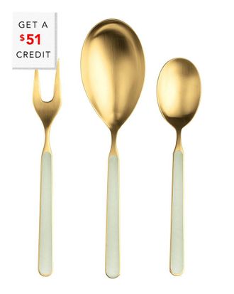 Mepra 3Pc Fantasia Ice Serving Set With $51 Credit