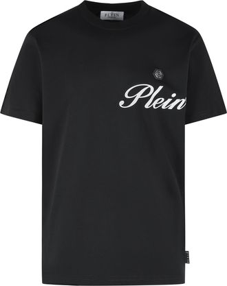 Philipp Plein Signature Black Cotton T-Shirt