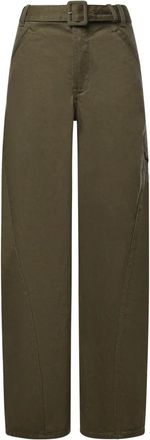 Self Portrait Loose-fit Jeans - Dames - Loose Fit Jeans - Groen - W25 - Jeans