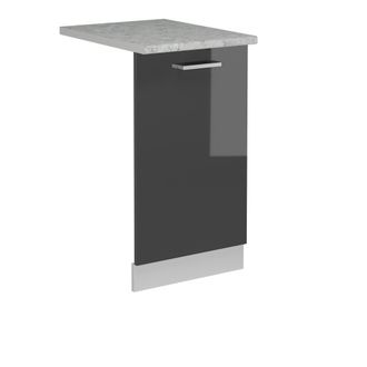 Vicco Tapa Del Lavavajillas R-line, Antracita Alto Brillo, 45 Cm, Et M&aacute;rmol
