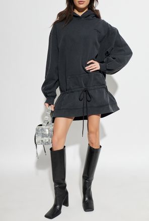 Alexander Wang Dress With Logo, Womens, Grey