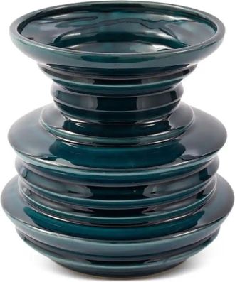 Pols Potten Stacked Plates Vase (23cm) - Unisex - Ceramic