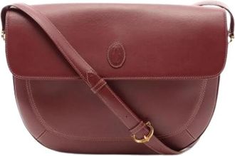 Cartier Pre-owned Must Shoulder Bag - Dames - Vintage Schoudertas - Rood - ONE Size - Leer - Vintage
