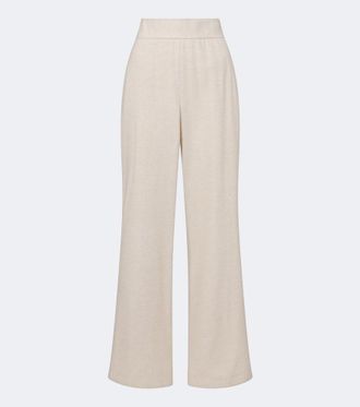 Eleventy Wool and cashmere wide-leg pants