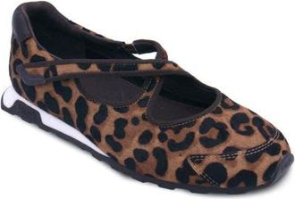 Ash Kore Mary Jane Genuine Calf Hair Flat in Leopard at Nordstrom, Size 39