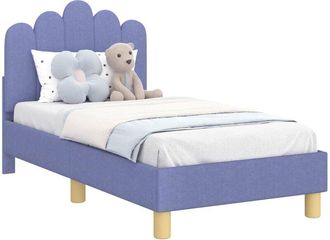 vidaXL Estructura De Cama Para Ni&ntilde;os Peque&ntilde;os Con Cabecera Azul Jeans Vidaxl