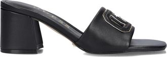 Guess Schoenen, Dames, Zwart, 36 EU, Leer, Chique Zwarte Muiltjes