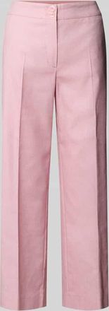 Betty Barclay Regular Fit Hose mit Leinen-Anteil in Rosa, Größe 42