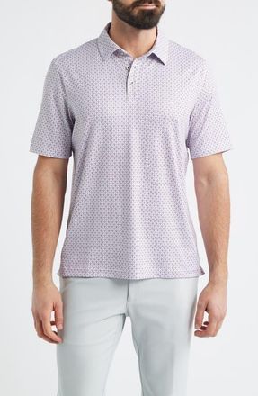 Johnston & Murphy XC+ Apex Performance Polo in Light Gray Card Suit at Nordstrom, Size X-Large