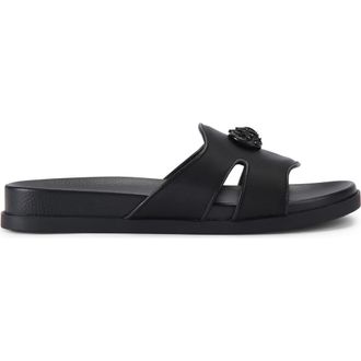Kurt Geiger Chelsea Cutout Slide Sandal in Black at Nordstrom, Size 7