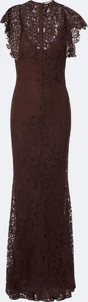 De La Vali Laia cutout cotton-blend lace maxi dress