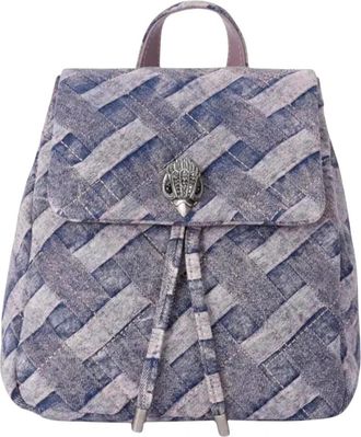 Kurt Geiger Rugzak - Dames - Rugzakken - Blauw - ONE Size - Katoen - Tassen