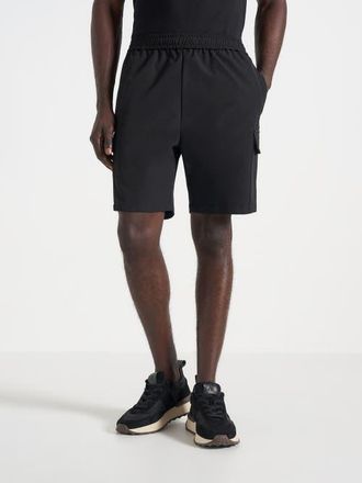 Mani&egrave;re De Voir Dimitri Technical Cargo Shorts in Black at Nordstrom, Size X-Large