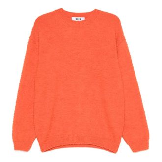 Msgm Msgm, Heren, Truien, Oranje, Maat: M Wol