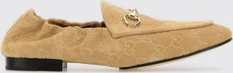 Gucci Mocassino Jordaan in camoscio con monogram GG
