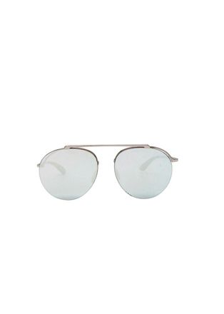 Christian Roth Mirrored Round Aviator Sunglasses