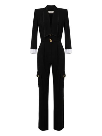 ワンピース Elisabetta Franchi Oltremare Jumpsuit With Maxi Bow Elisabetta Franchi Oltremare Jumpsuit With Maxi Bow | ShopSimon