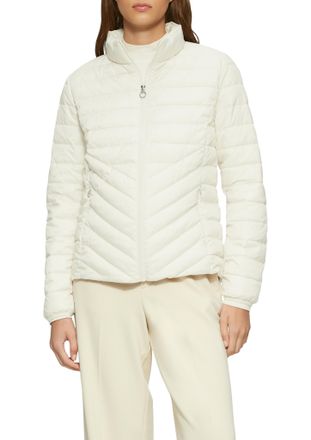 s.Oliver Outdoorjacke S.OLIVER, Damen, Gr. 34, weiss (sanftes wei&szlig;), Obermaterial: 100% Polyester. Futter: 100% Polyester, Strukturmuster, regular fit taillenb