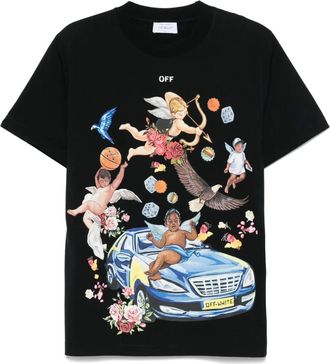 Off-white Fresco Car T-shirt - men - Cotton - 3XL - Black