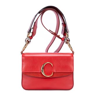 Chlo&eacute; Pre-owned Womens Medium C Bag Shoulder Bag - Red - One Size