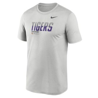 Nike LSU Sideline Legend Nike Mens Dri-FIT College T-Shirt in Grey | 02TI0BBLSN-7SB
