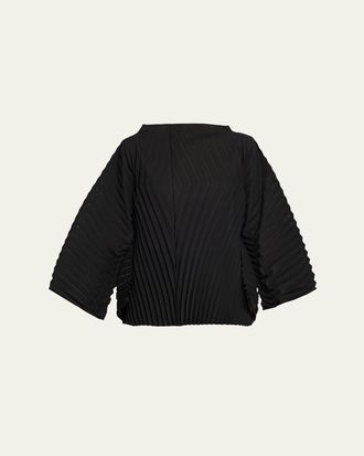 Issey Miyake Wave Pleats Oversized Top