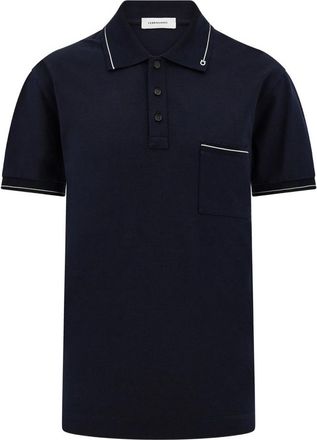Ferragamo Gancini Pocket Trim Polo Shirt