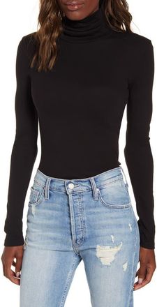 Splendid Classic Turtleneck in Black at Nordstrom, Size Xx-Small