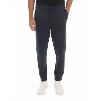 HUGO BOSS Sweatpants, male, Blue, 2XL, Stretch Overalls Trousers with Tie Waist