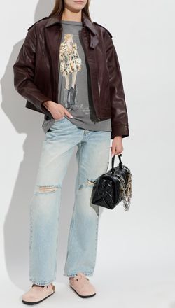 Marc Jacobs T-shirt With Print, Womens, Grey