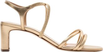 Parall&egrave;le Larch Sandal - Dames - Sandalen met hakken - Oranje - 36 EU - Leer - Schoenen