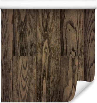 OEM Carta Da Parati Con Motivo A Doghe Di Legno Verticali Scure Per Soggiorno E Camera Da Letto, 50x1000 Cm