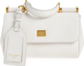 Dolce & Gabbana Mini My Sicily Handbag in 8H006 Bianco Naturale at Nordstrom