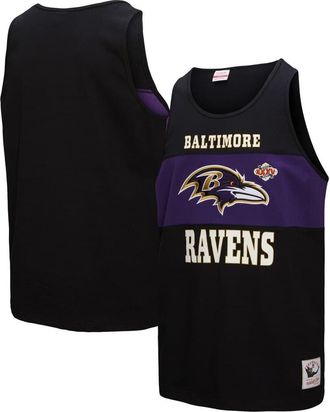 Mitchell & Ness Mens Mitchell & Ness Black Baltimore Ravens Retro Colorblock Tank Top at Nordstrom, Size Medium