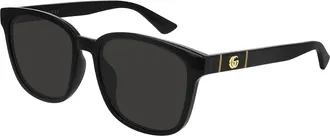 Gucci Men & apos;s Square Solid Injection Sunglasses