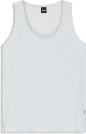 BOSS Sleeveless top in stretch silk