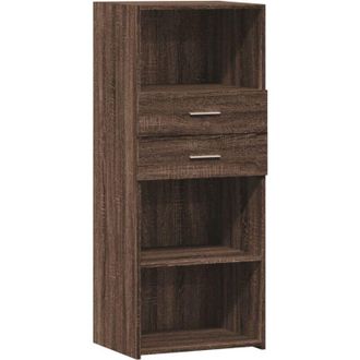 vidaXL Vidaxl - Aparador alto madera de ingeniería marrón roble 50x42,5x124 cm