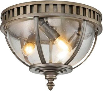 Kichler Kichler - Elstead Halleron Outdoor Decorative Flush Burnished Bronze, IP44