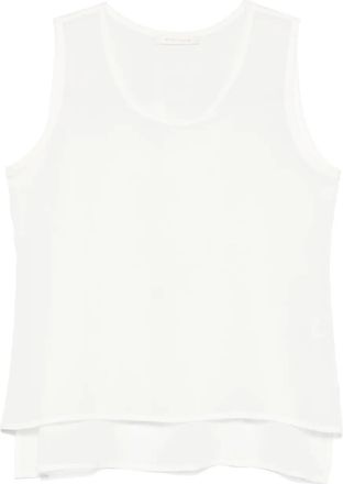 Maurizio Top in seta - Bianco
